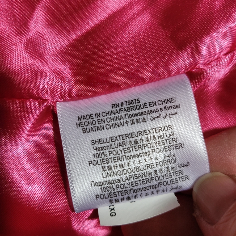 New BCBG hot pink boucle long coat bright sexy modern designer size XXL 2X 2XL - Picture 14 of 14